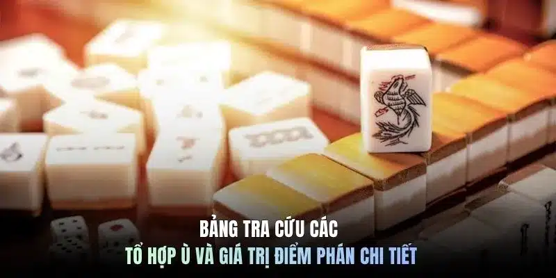 Bảng tra cứu các tổ hợp ù và giá trị điểm phán chi tiết