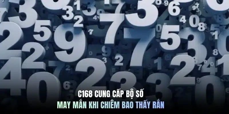 C168 cung cấp bộ số may mắn khi chiêm bao thấy rắn 