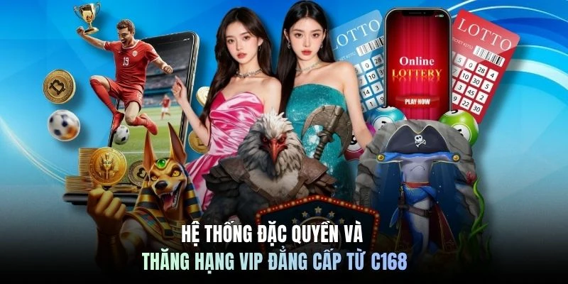 Hệ thống đặc quyền và thăng hạng VIP đẳng cấp từ C168
